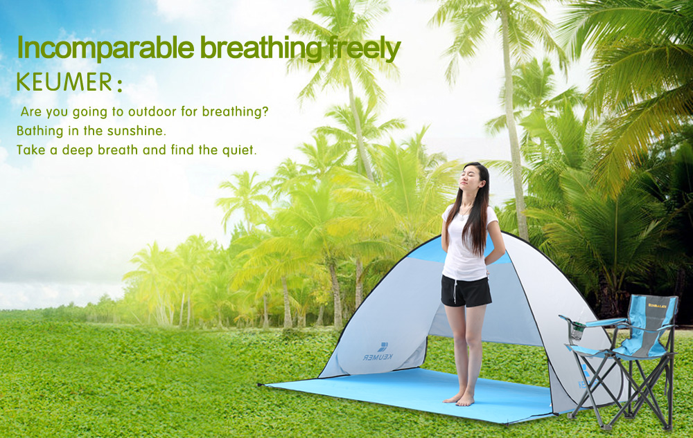 Cheap Goat Tents Keumer 2020 New Automatic Packable Camping Tent UV protection Pop Up Beach Tent Waterproof  for Outdoor Recreation Tourist Tents Tents 